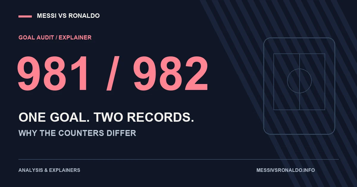 Does Ronaldo Have 981 or 982 Goals? The Al Faisaly Dispute Explained