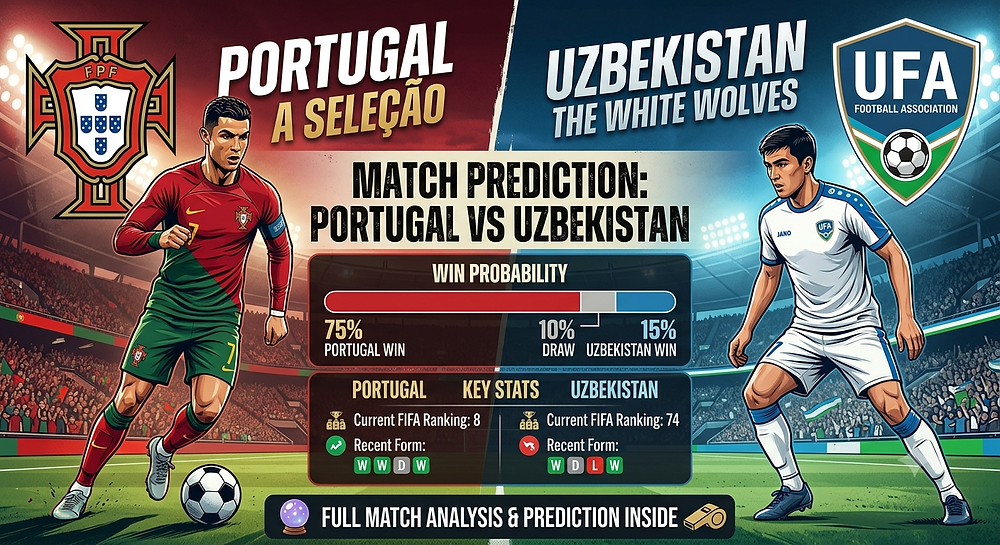 Portugal vs Uzbekistan Prediction: Will Cristiano Ronaldo Score His First Goal?